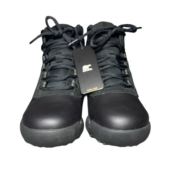 SOREL Buxton Lite Lace Plus Men's Size 7 Black Waterproof Boot - Picture 1 of 7